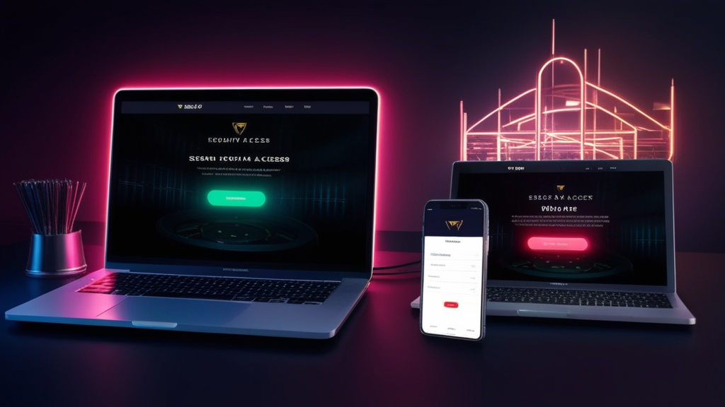 Laptopos és mobilos bejelentkezés összehasonlítása sötét kaszinóhangulatban